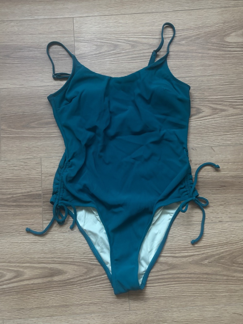 Cupshe Teal One-Piece Swimsuit with Side Ties